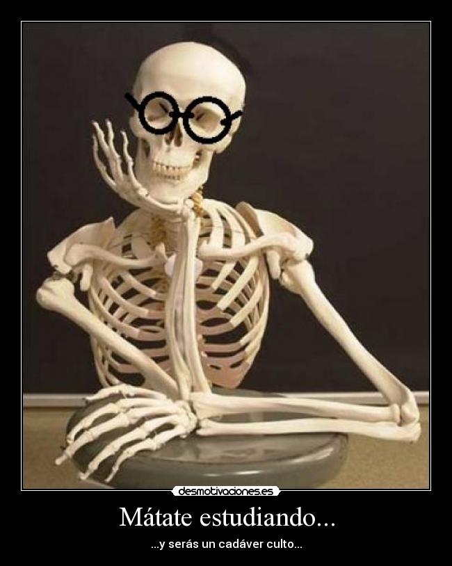 Mátate estudiando... -