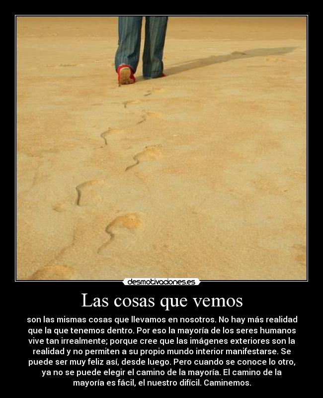 Las cosas que vemos - 