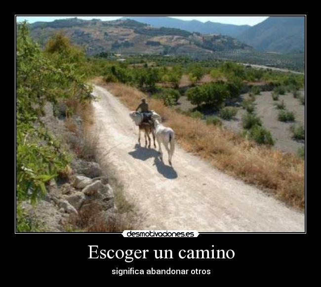 Escoger un camino -