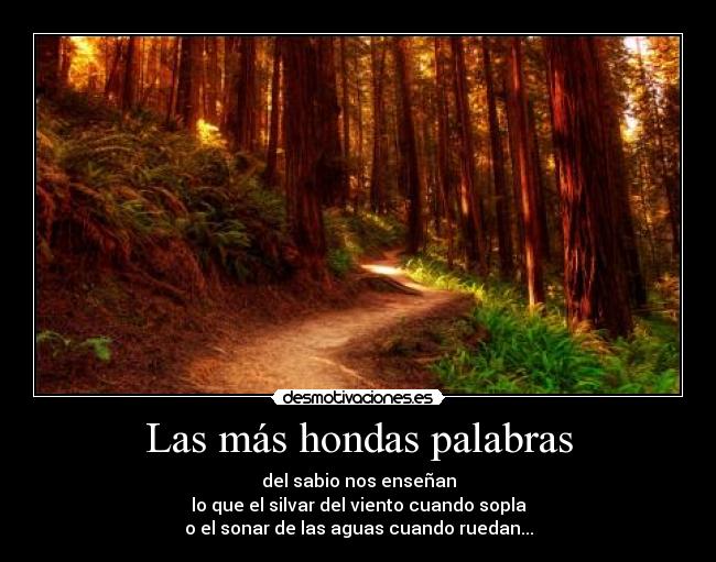 Las más hondas palabras -