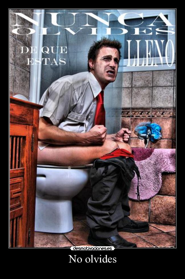No olvides -
