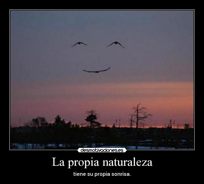 La propia naturaleza - 