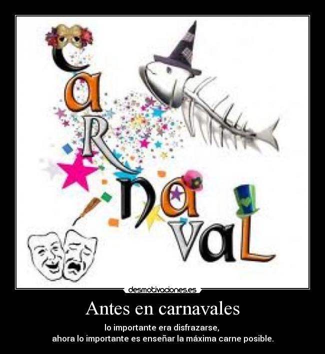 Antes en carnavales -