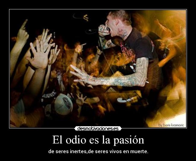 carteles odio carnifex live frase nirvana77 lado oscuro desmotivaciones