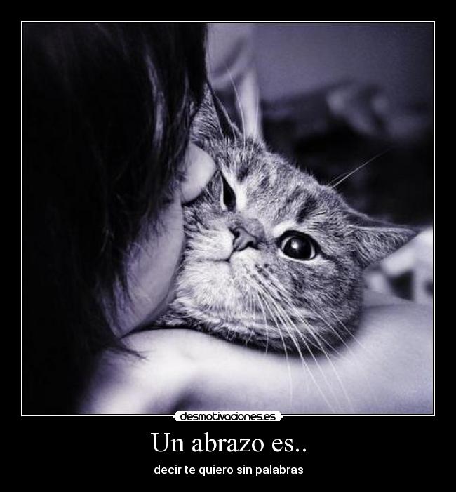 Un abrazo es.. -