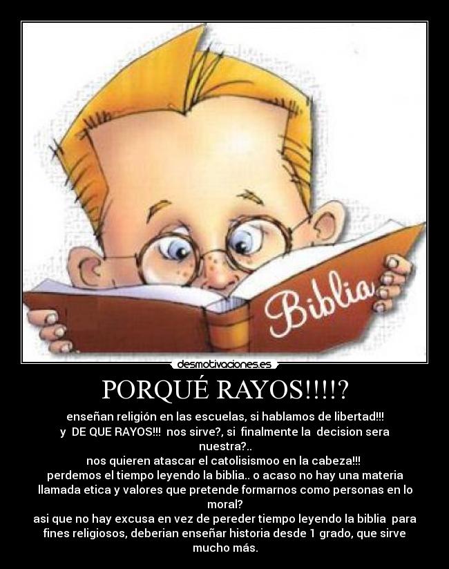 PORQUÉ RAYOS!!!!? -