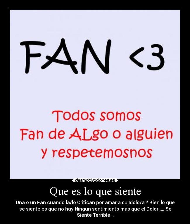 Que es lo que siente -