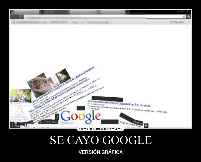 SE CAYO GOOGLE - VERSIÓN GRÁFICA