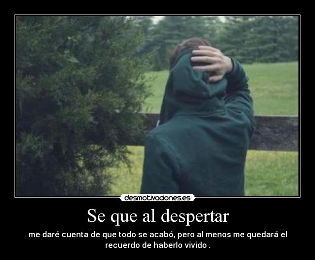 Se que al despertar - 