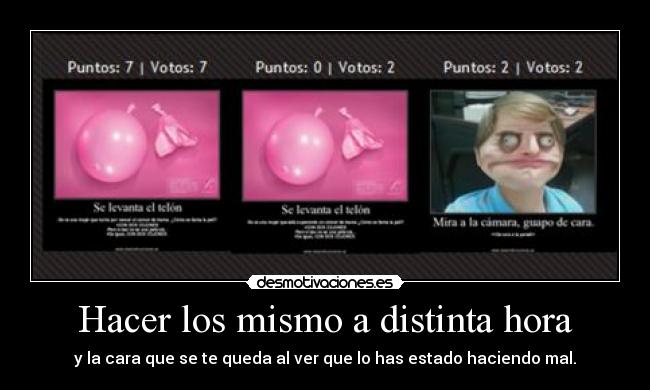 carteles consejo subir carteles durante tarde media noche desmotivaciones