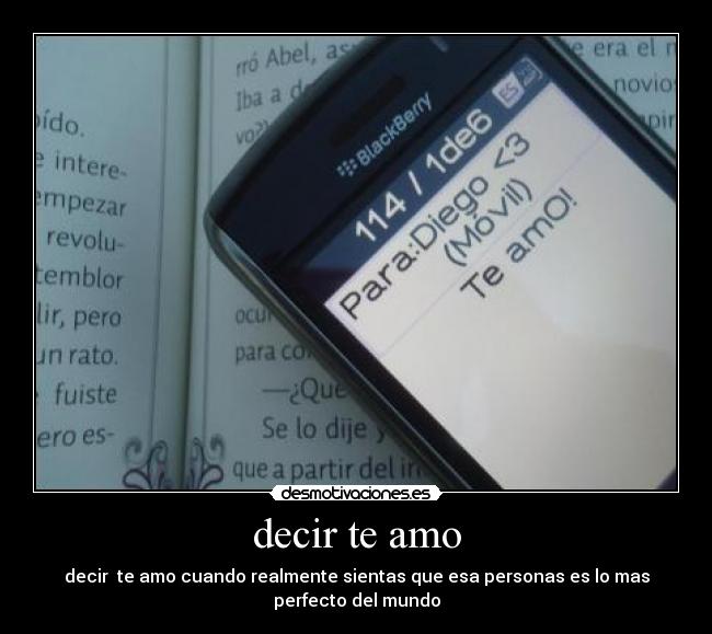 decir te amo -