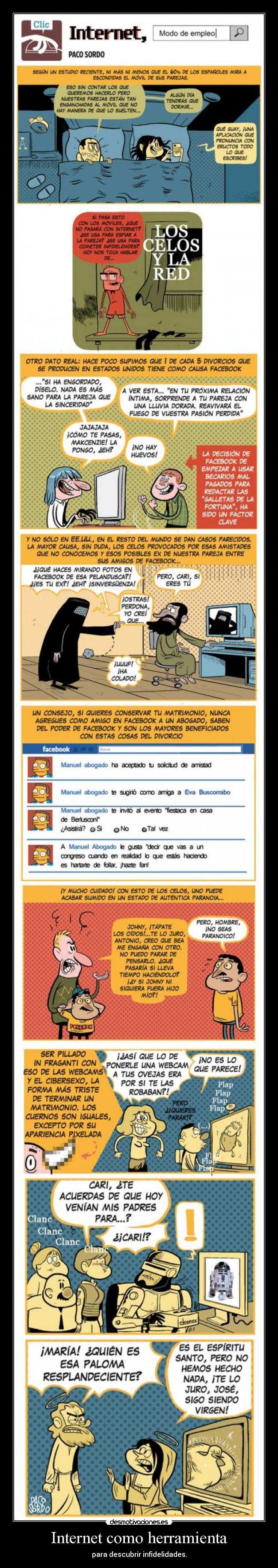 Internet como herramienta - para descubrir infidelidades.