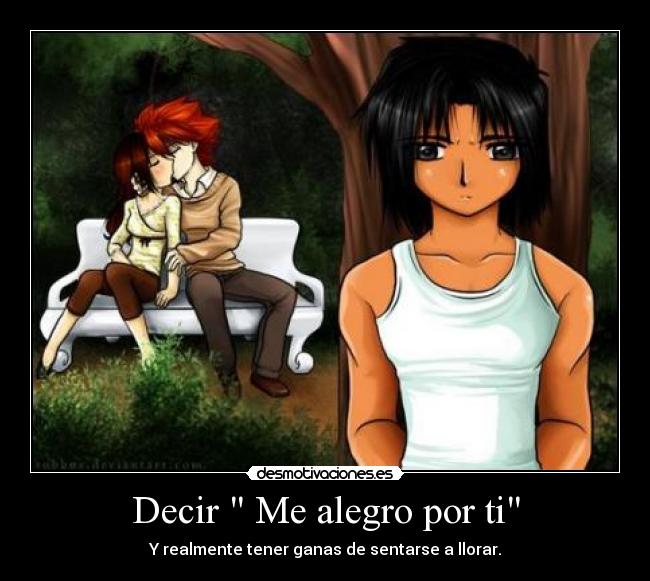 Decir  Me alegro por ti - 