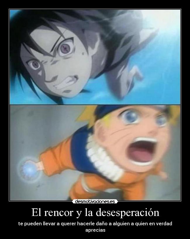 carteles chidori rasengan naruto sasuke que amistad tan grande desmotivaciones