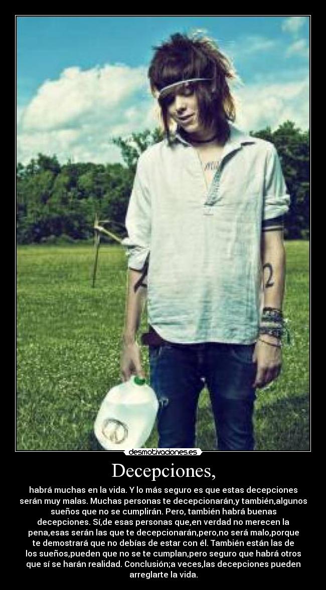Decepciones, - 