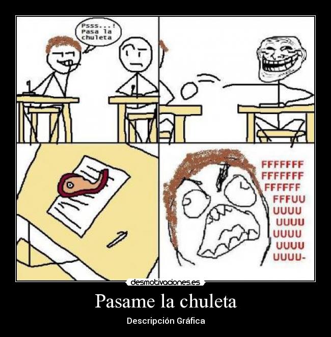 Pasame la chuleta - Descripción Gráfica