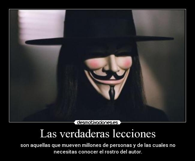Las verdaderas lecciones - 
