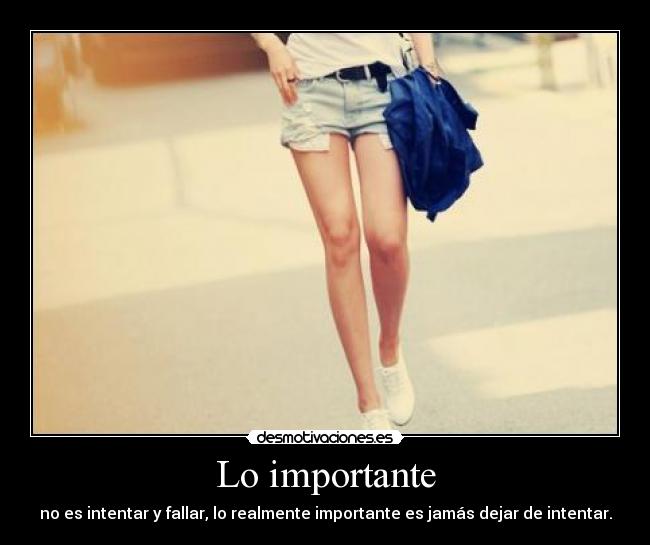 Lo importante -