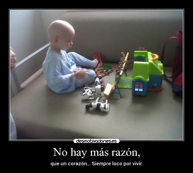 No hay más razón, -
