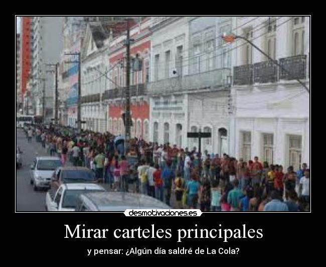 Mirar carteles principales - 