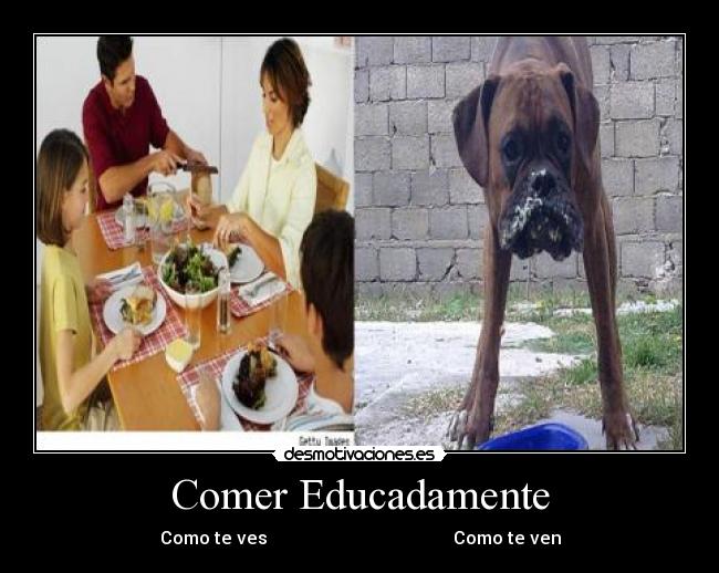 Comer Educadamente - Como te ves Como te ven