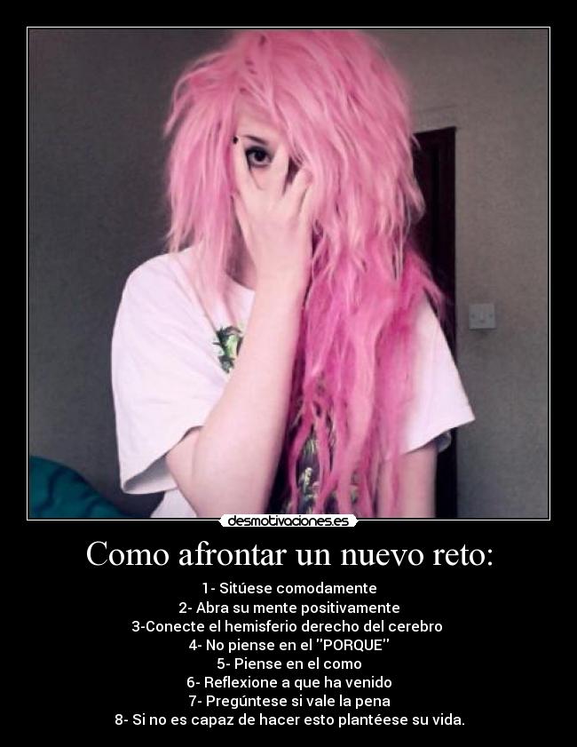 carteles como afrontar nuevo reto desmotivaciones