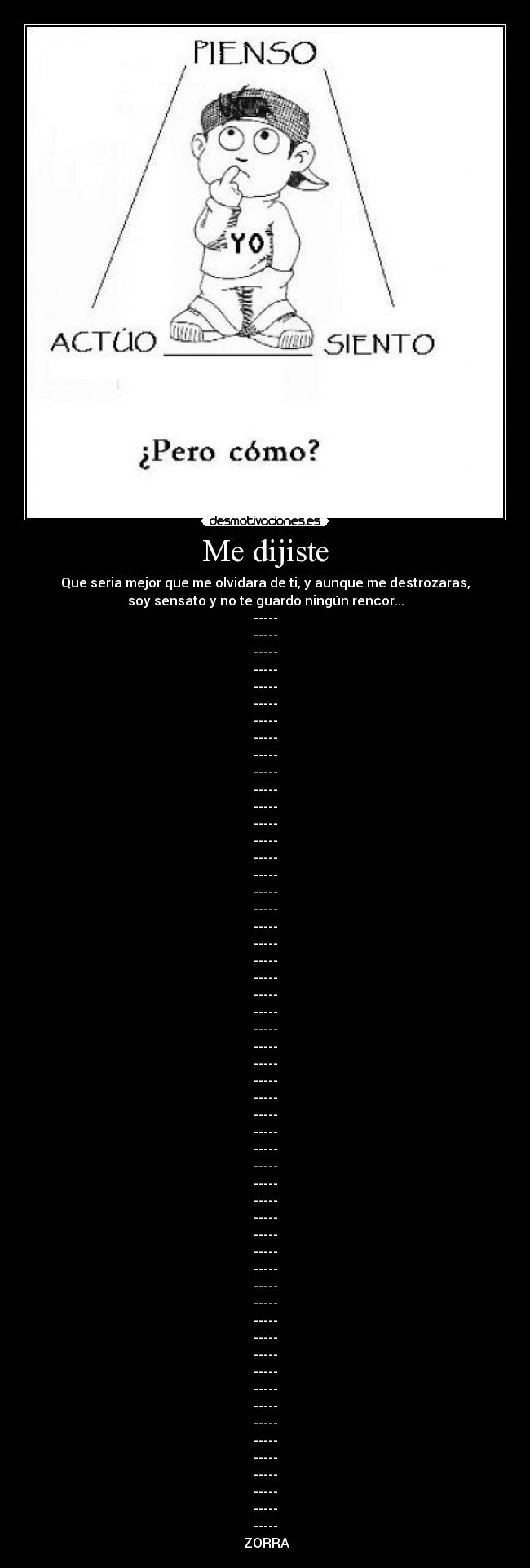Me dijiste -