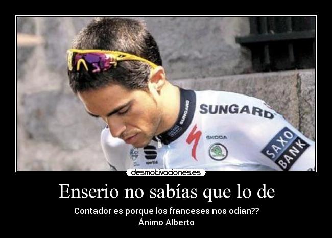 Enserio no sabías que lo de -