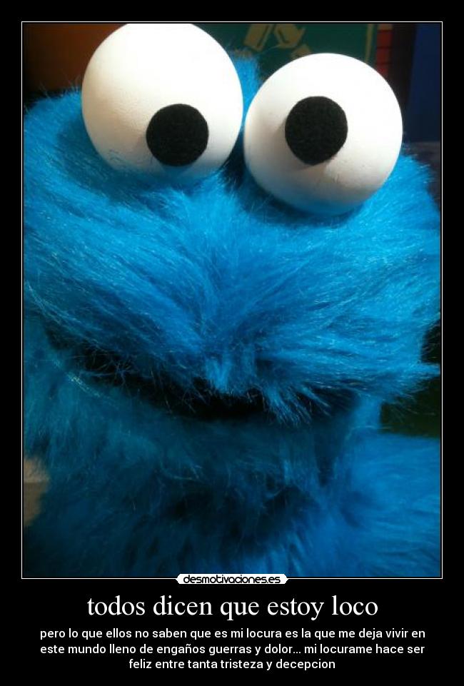 carteles loco cookie monster desmotivaciones