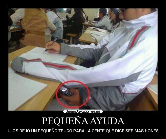 PEQUEÑA AYUDA - AQUI OS DEJO UN PEQUEÑO TRUCO PARA LA GENTE QUE DICE SER MAS HONESTA!
