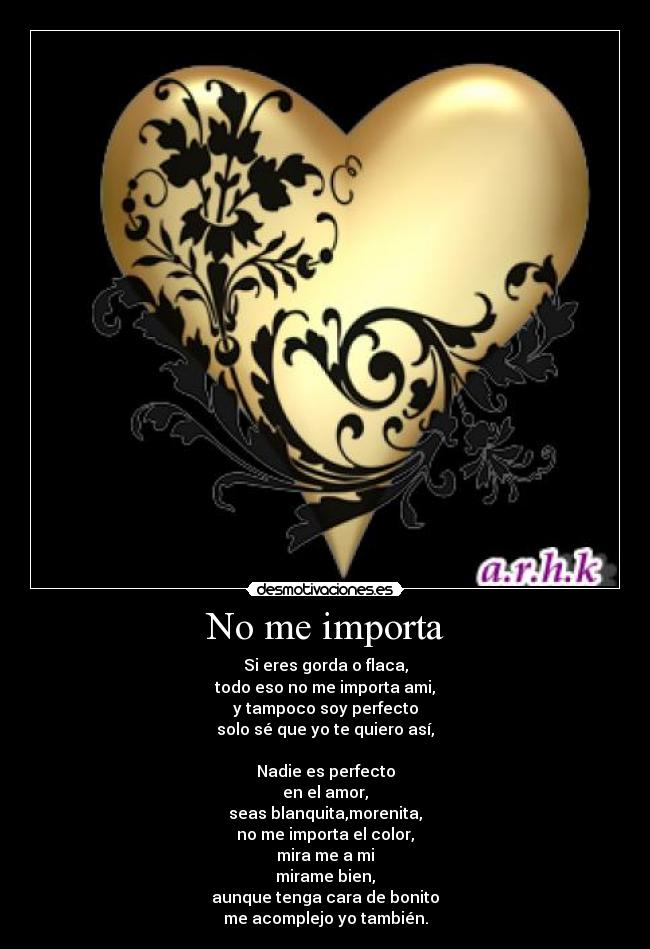 No me importa - 