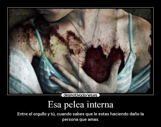 Esa pelea interna - 
