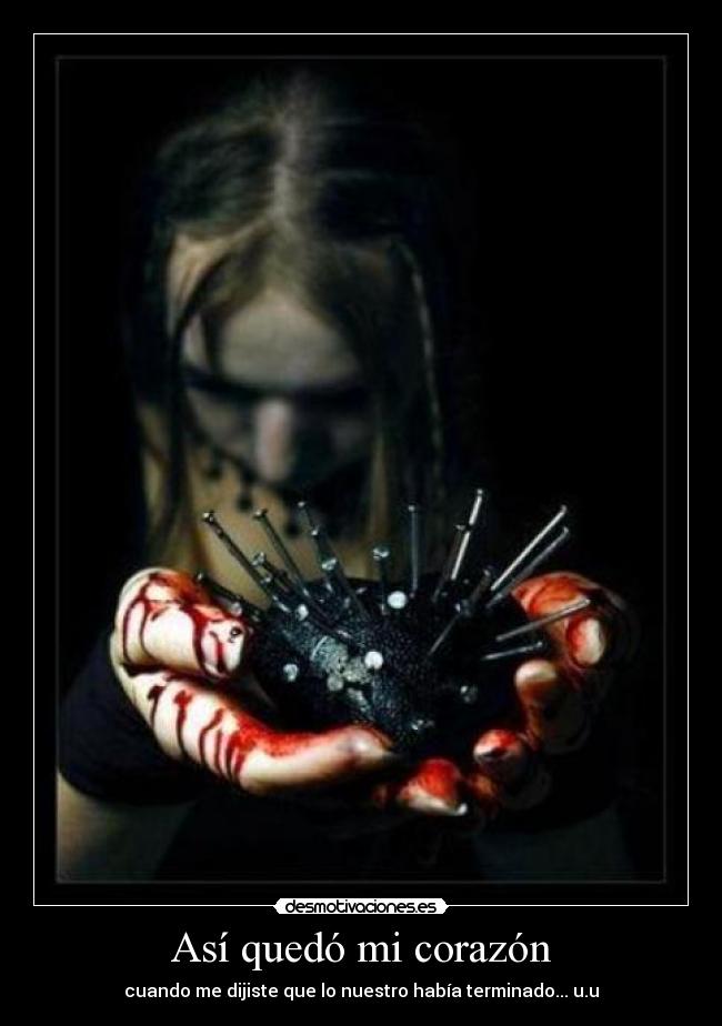 Así quedó mi corazón -