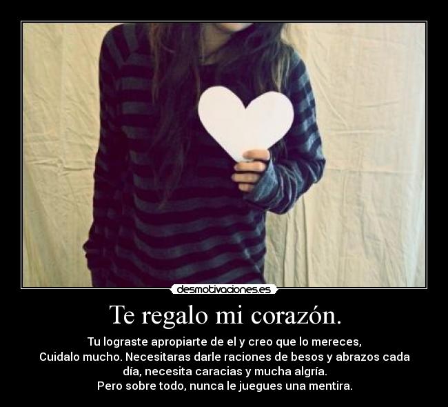 carteles corazon besos caricias abrazos mentira amor enamorados corazon amigos desmotivaciones