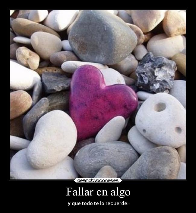 Fallar en algo - 