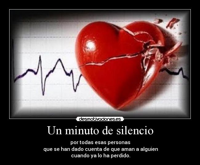 Un minuto de silencio -