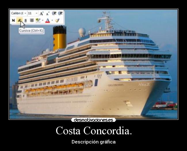 Costa Concordia. - 
