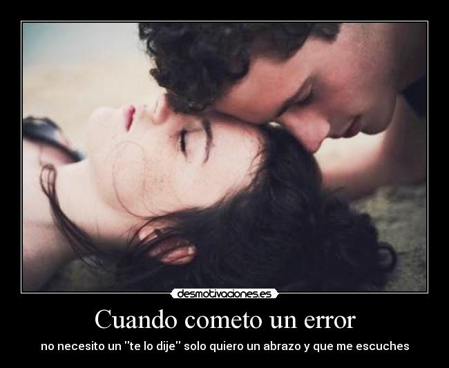 Cuando cometo un error -