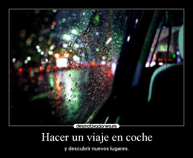 Hacer un viaje en coche - 