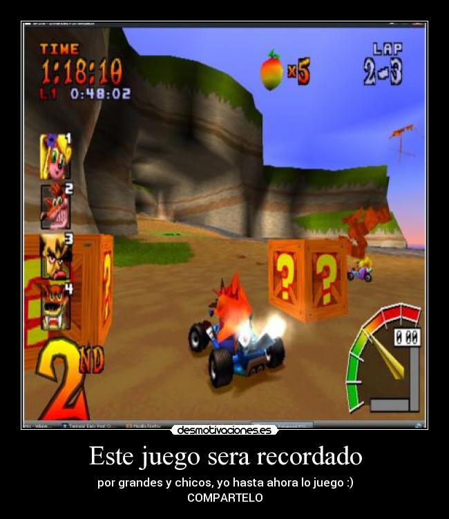 Este juego sera recordado -