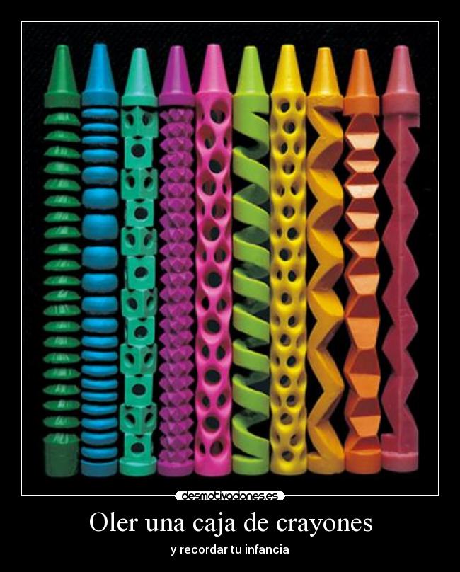 Oler una caja de crayones -