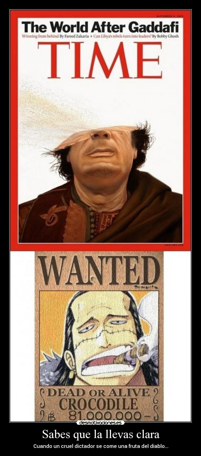 carteles gaddafi evoluviona cocodrilo desmotivaciones