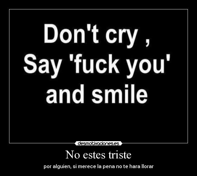 No estes triste - 