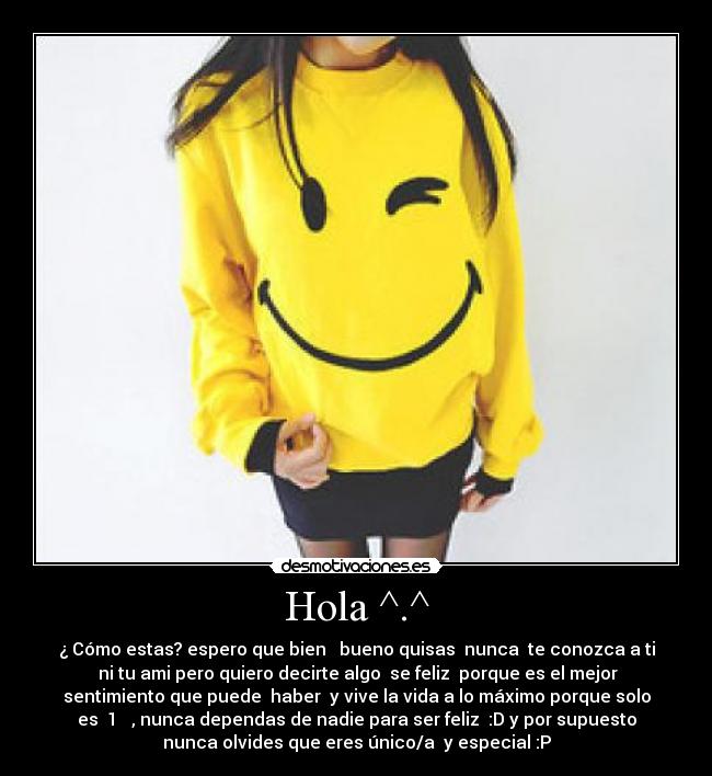 Hola ^.^ - 