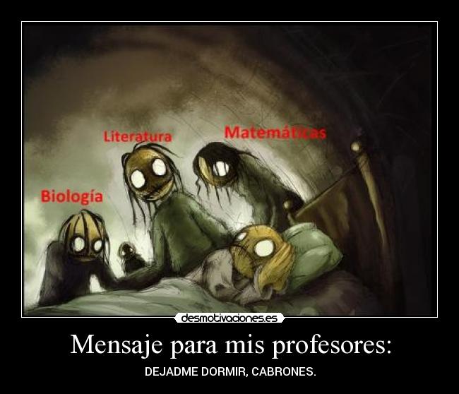 Mensaje para mis profesores: -