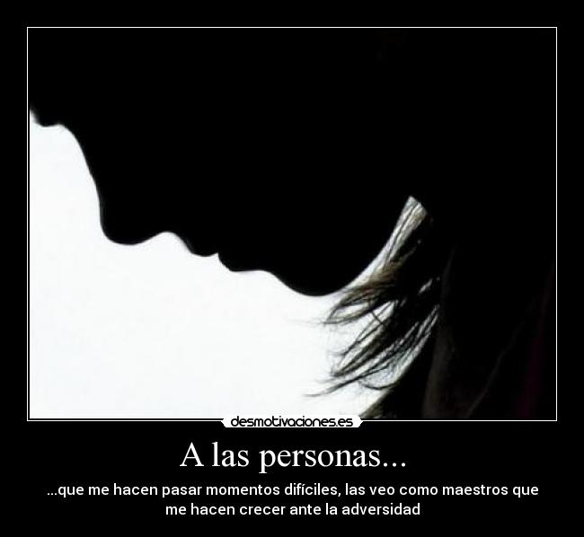 A las personas... -