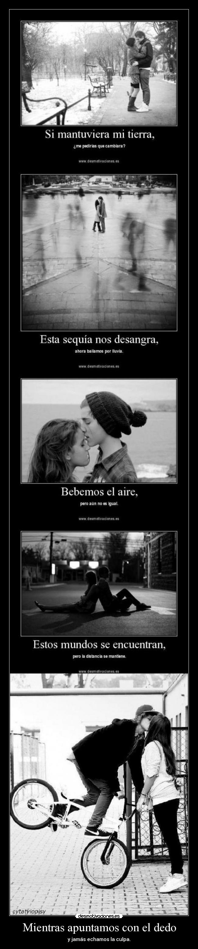 Mientras apuntamos con el dedo -