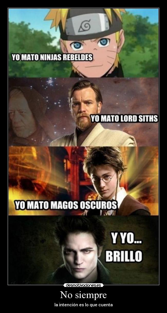 carteles editado por darkskyx cartel empirico nomiresaqui naruto star wars harry potter crepusculo desmotivaciones