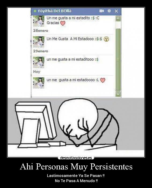 Ahi Personas Muy Persistentes -