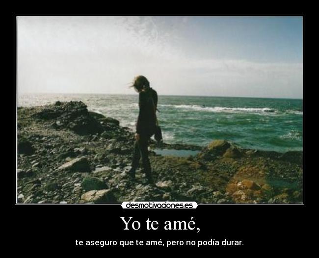 Yo te amé, -